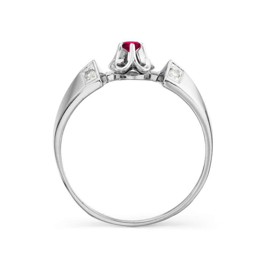 Кольцо с рубином и бриллиантами (арт. Т331018905)