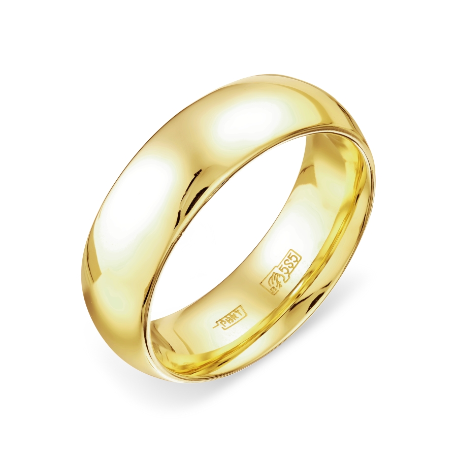 Кольцо обручальное из желтого золота (арт. Т900013848)