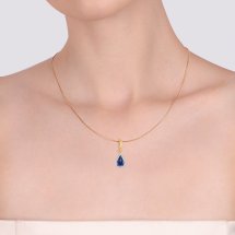 Подвеска с сапфирами и бриллиантами арт.&nbsp;Т146035791 (Т146035791)