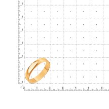 Кольцо обручальное из красного золота, 4 мм арт. Т100019194 (Т100019194)