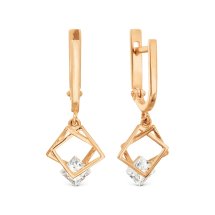 Серьги с фианитами арт.&nbsp;Т102029531 (Т102029531)