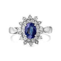 Кольцо с сапфиром и бриллиантами арт. Т30561А394 (Т30561А394)