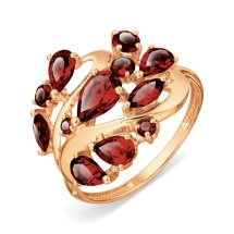 Кольцо с гранатами (Т101018150)