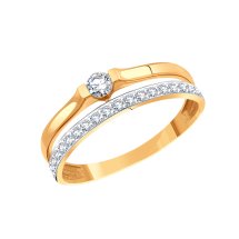 Кольцо с фианитами арт.&nbsp;Т14701Б402 (Т14701Б402)