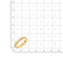 Кольцо обручальное из красного золота, 3 мм арт. Т10001012 (Т10001012)