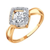 Кольцо с бриллиантами арт.&nbsp;Т145618649 (Т145618649)