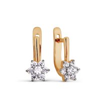 Серьги с фианитами арт.&nbsp;Т142025445 (Т142025445)