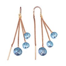 Серьги с топазами (Т10102864-03)
