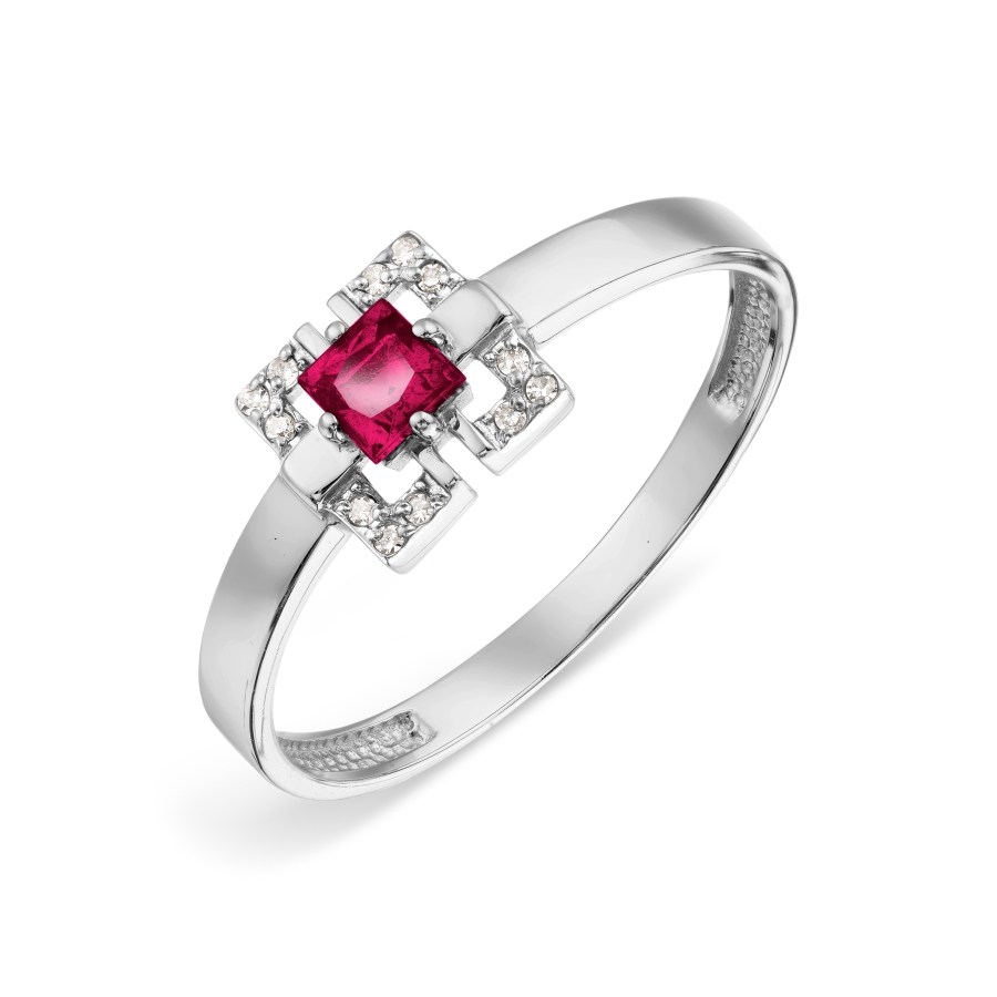 Кольцо с рубином и бриллиантами (арт. Т301018856)