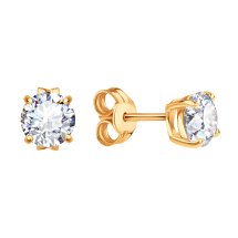 Серьги с фианитами арт.&nbsp;Т102022738 (Т102022738)