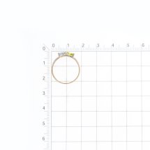 Кольцо с топазом, хризолитом и фианитами (Т14701А118)