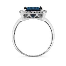 Кольцо с топазом и бриллиантами арт.&nbsp;Т301016246 (Т301016246)