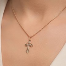 Крестик с фианитом арт.&nbsp;Т13786042 (Т13786042)