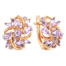 Серьги с аметистами (Т101028396)