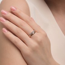 Кольцо с фианитами арт. Т14701Б401 (Т14701Б401)