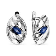 Серьги с сапфирами (Т301029004)