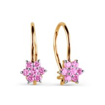 Серьги с фианитами арт.&nbsp;Т142025444-02 (Т142025444-02)