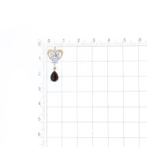 Подвеска с гранатом и фианитами (Т143035098)