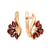 Серьги с гранатами (Т101029571)