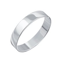 Кольцо обручальное из белого золота, 4 мм арт. Т300613928 (Т300613928)