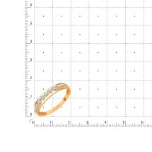 Кольцо с фианитами арт. Т14701Б428 (Т14701Б428)