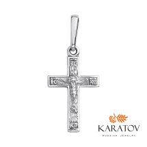Крестик из белого золота (Т33006308)
