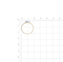 Кольцо с топазом и фианитами арт.&nbsp;Т143018998 (Т143018998)