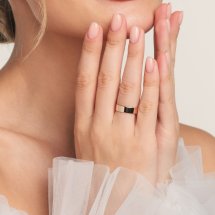 Кольцо обручальное из белого золота, 4 мм арт. Т300011469 (Т300011469)