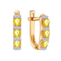 Серьги с сапфирами и бриллиантами арт.&nbsp;Т14102В538-02 (Т14102В538-02)