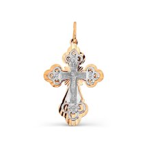 Крестик из красного золота арт.&nbsp;Т13066652 (Т13066652)