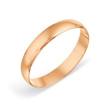 Кольцо обручальное из красного золота, 3 мм (Т20001016)