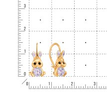 Серьги с фианитами арт.&nbsp;Т142029953 (Т142029953)