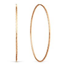 Серьги конго из красного золота, 50 мм арт.&nbsp;Т100629492 (Т100629492)