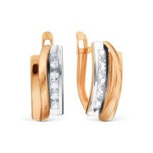 Серьги с фианитами арт.&nbsp;Т132028609 (Т132028609)