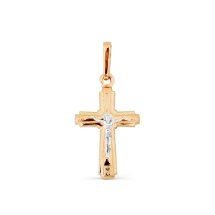 Крестик из красного золота арт.&nbsp;Т13006643 (Т13006643)