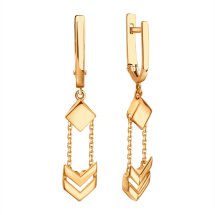 Серьги из красного золота арт. Т10002Г788 (Т10002Г788)