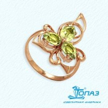 Кольцо с хризолитами (Т101012118)