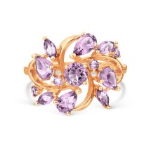 Кольцо с аметистами (Т101018149)