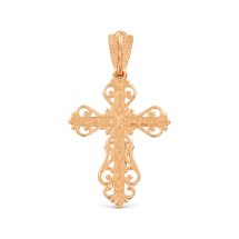 Крестик из красного золота арт.&nbsp;Т13006286 (Т13006286)