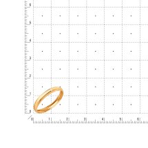 Кольцо обручальное из красного золота, 3 мм арт. Т100019192 (Т100019192)