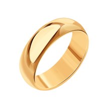 Кольцо обручальное из красного золота, 6 мм арт.&nbsp;Т100013848 (Т100013848)
